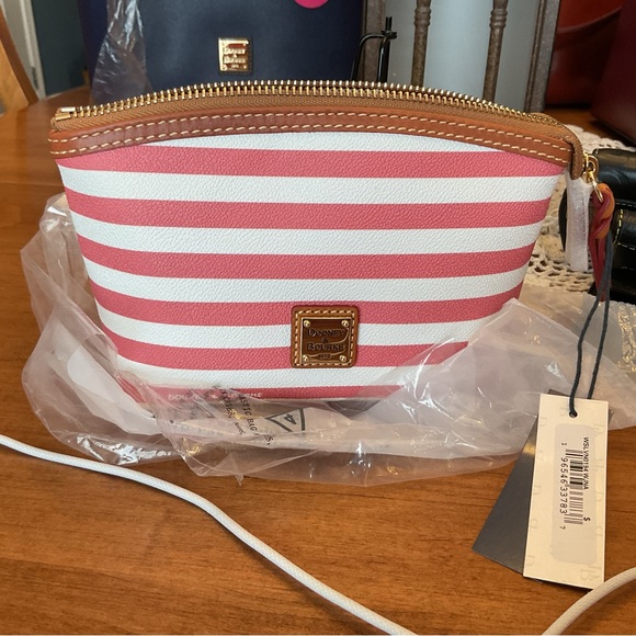 Dooney & Bourke Sullivan Watermelon Striped Cosmetic Case NWT - Picture 1 of 6